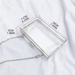Women Acrylic Evening Shoulder Bag Bridal Clutch Party Prom Wedding