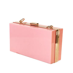 Acrylic Party Crossbody Bag Evening Clutch Candy Colors Chain Handbag