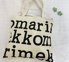 Women Alphabet Canvas Shoulder Bags Female Casual Tote Handbags