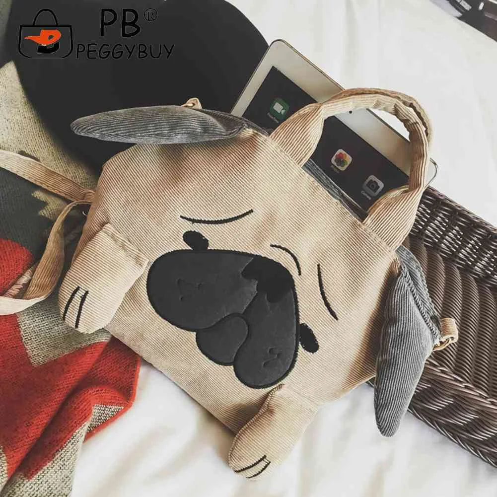 Women Animal Students Crossbody Messenger Bag Large Capacity Vintage
