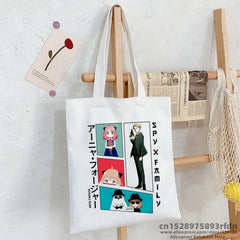 SpyFamily Shopping Bag Graphic Tote Harajuku Canvas