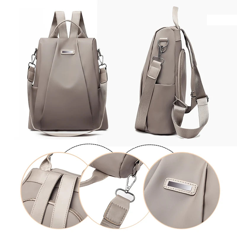 Women Anti-Theft Backpack Waterproof Rucksack Ladies School Travel Shoulder Bags