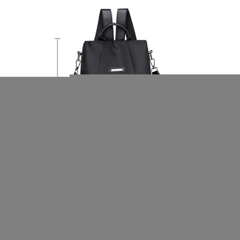 Anti-theft Backpack Waterproof Fabric Large Female Shoulder Bag
