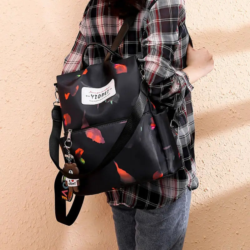 Women Anti-theft Oxford School Backpack Travel Waterproof Satchel Shoulder Bag