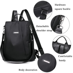 Women Anti-theft Travel Backpack Waterproof Schoolbag Girls Casual Nylon