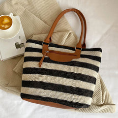 Women Armpit Bag Large Capacity Knit Top-Handle Handbag