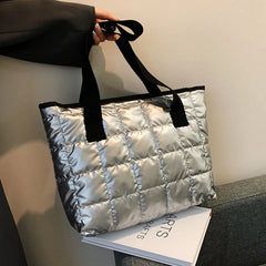 Women Autumn Winter Totes Large Capacity Handbag Soft Shoulder Bags Purse