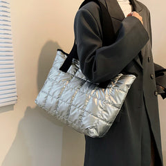 Women Autumn Winter Totes Large Capacity Handbag Soft Shoulder Bags Purse