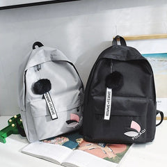 Canvas Schoolbag Middle School Student Couple Backpack