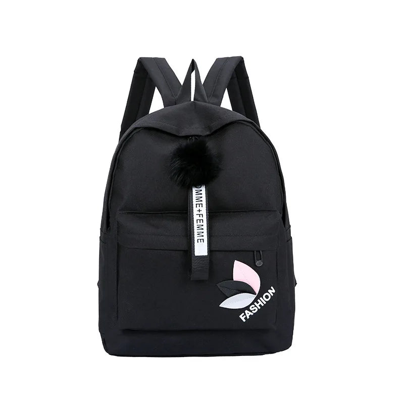 Canvas Schoolbag Small Backpack for Middle School Students
