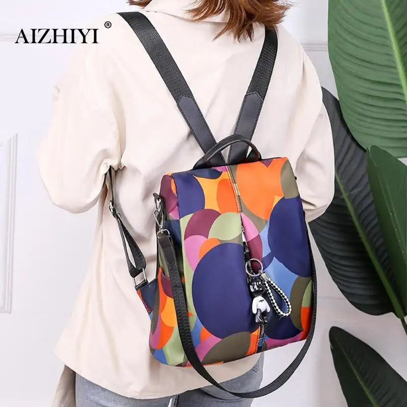 Women Backpack Oxford Casual Anti Theft Backpack for Teenage Girls School Bags