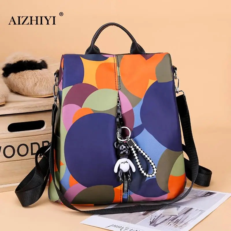 Women Backpack Oxford Casual Anti Theft Backpack for Teenage Girls School Bags