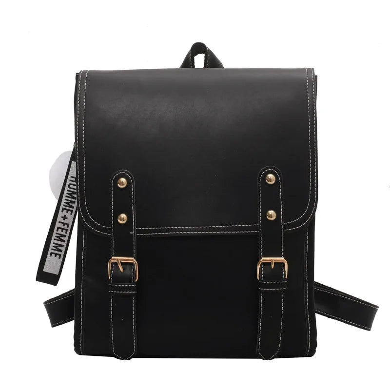 Women Backpack Travel Large Backpacks PU Leather Handbag School Bag