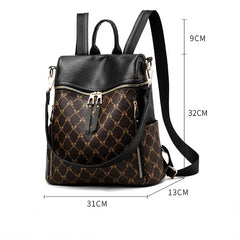 Women Backpack PU Leather Handbag School Bag for Teenage Girls
