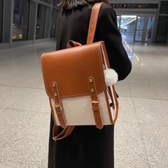 Women Backpack Travel Large Backpacks PU Leather Handbag School Bag