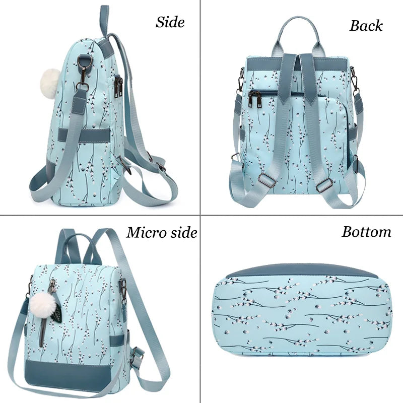 Anti-theft Women Backpack Large Travel Shoulder Handbag