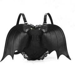 Women Backpack Bat Wing Punk School Bag Girls