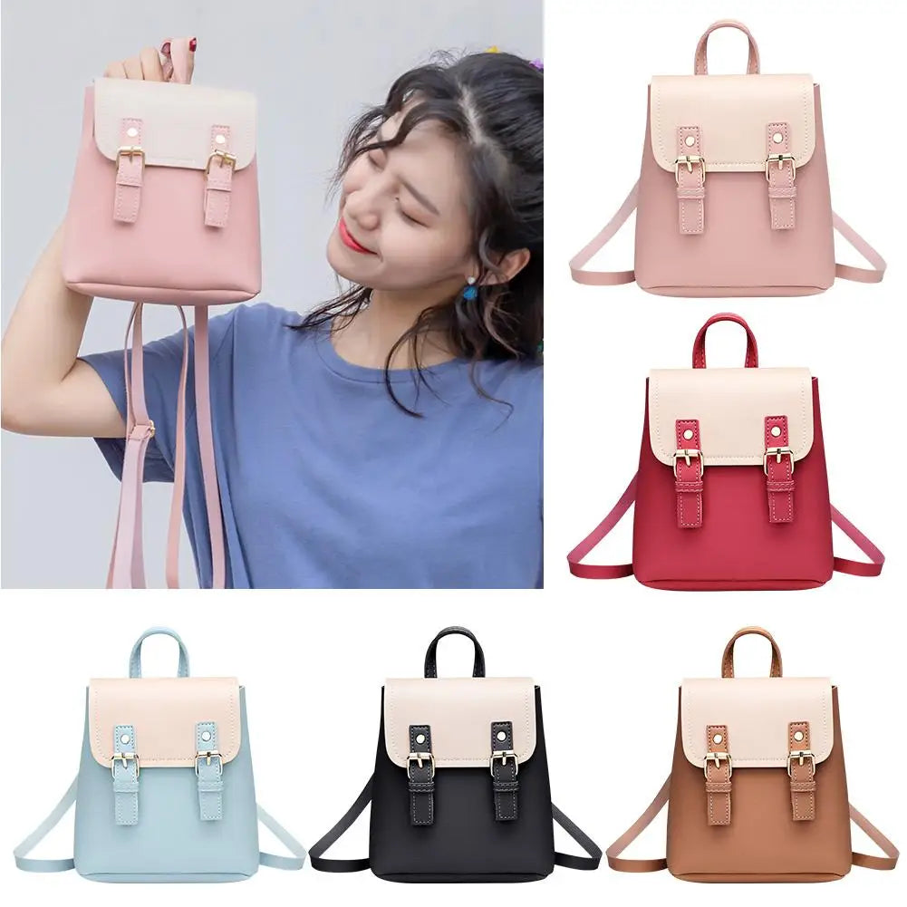 Waterproof High Mini Women Girl PU Leather Backpack