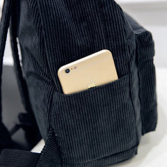 Canvas Mini Backpacks For Women Kawaii Badge Bag Girl Small School Backpacks
