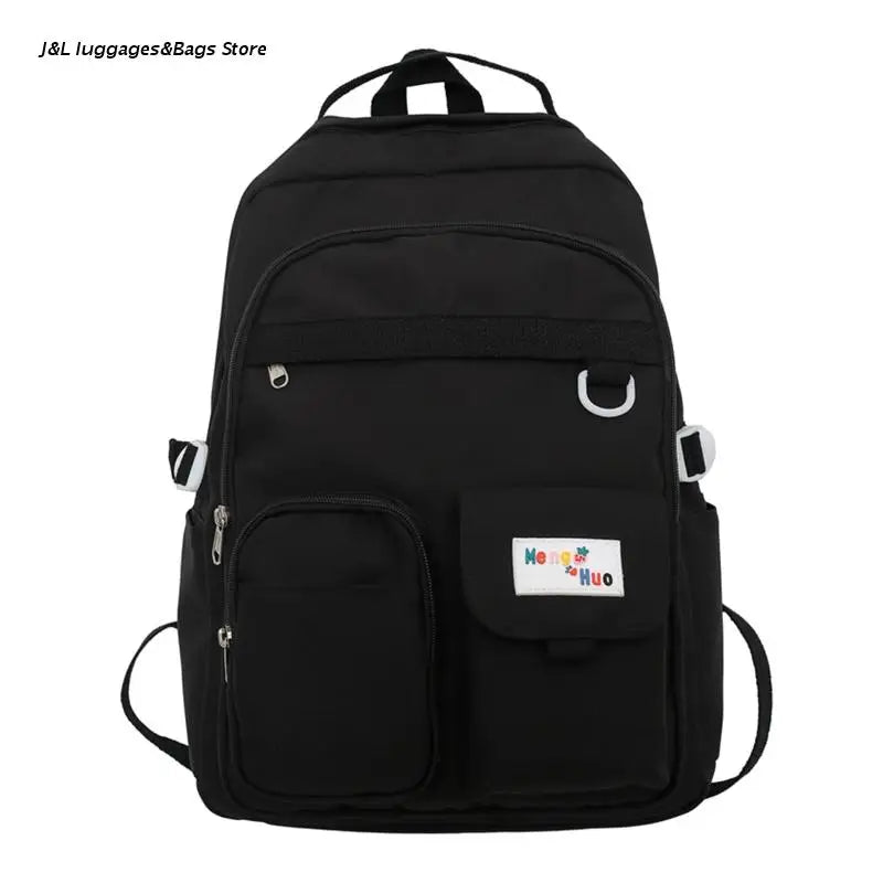 Nylon Women Backpack Casual School Bookbag for Teenager