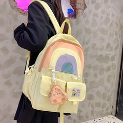 Women Backpack Casual Nylon Teenager Books Bags for Teenage Girls