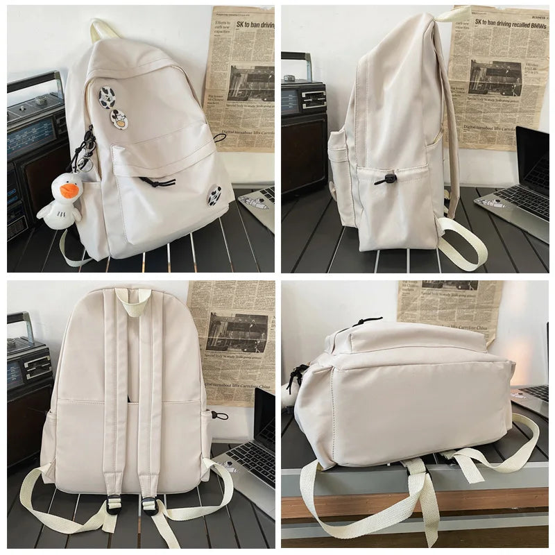 Women Backpack Waterproof Nylon Travel College Girl School Bag