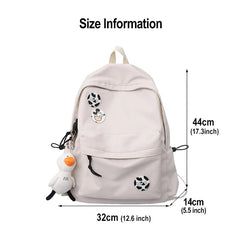 Women Backpack Waterproof Nylon Travel College Girl School Bag