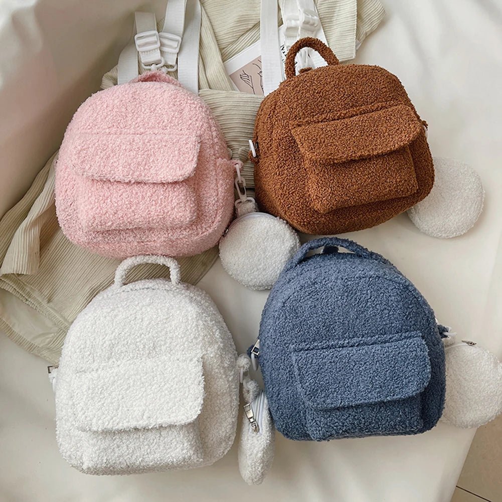 Fluffy Shoulder Bag Women Winter Casual Handbag
