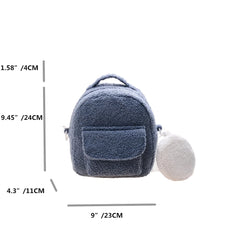 Fluffy Shoulder Bag Women Winter Casual Handbag