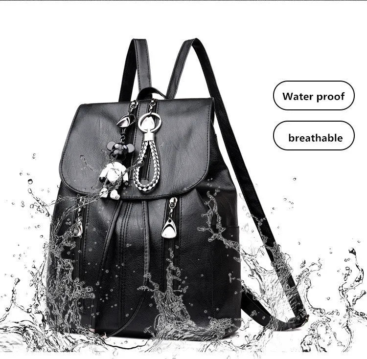 Women Backpack Girls School Bags Large Capacity Book Bag Multi-pocket