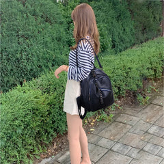 Women Backpack PU Leather School Bag Female Shoulder Bag Bagpack Mochila