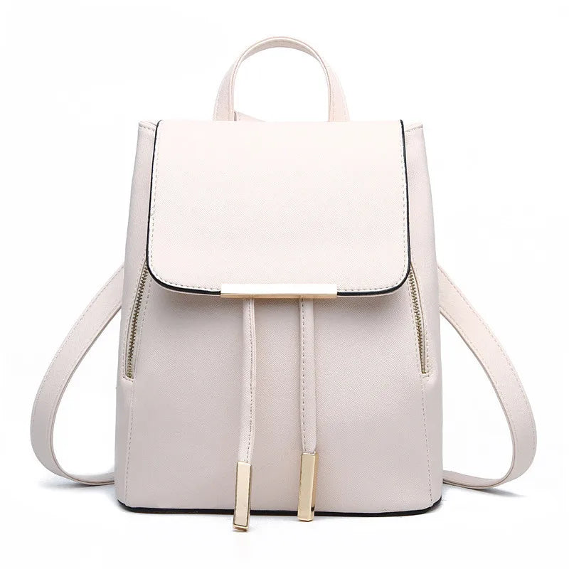 Women Backpack High PU Leather School Bag Girls Teenagers