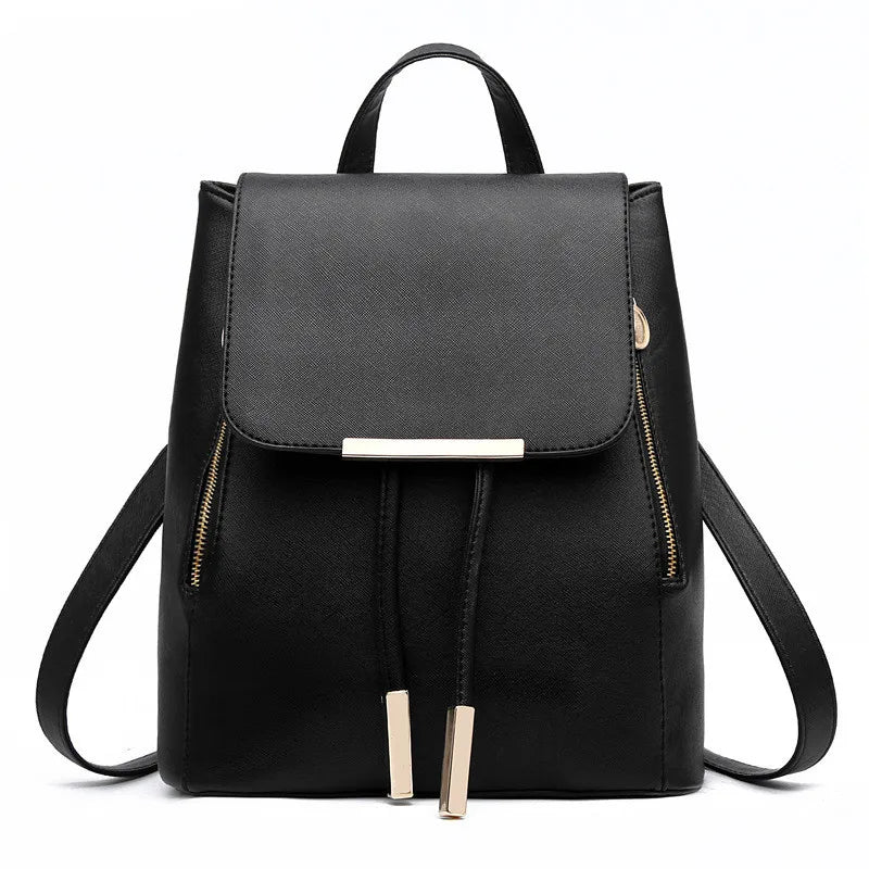 Women Backpack High PU Leather School Bag Girls Teenagers