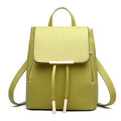 Women Backpack High PU Leather School Bag Girls Teenagers
