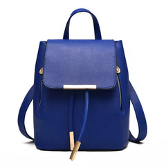 Women Backpack High PU Leather School Bag Girls Teenagers