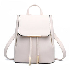 Women Backpack High PU Leather School Bag Girls Teenagers