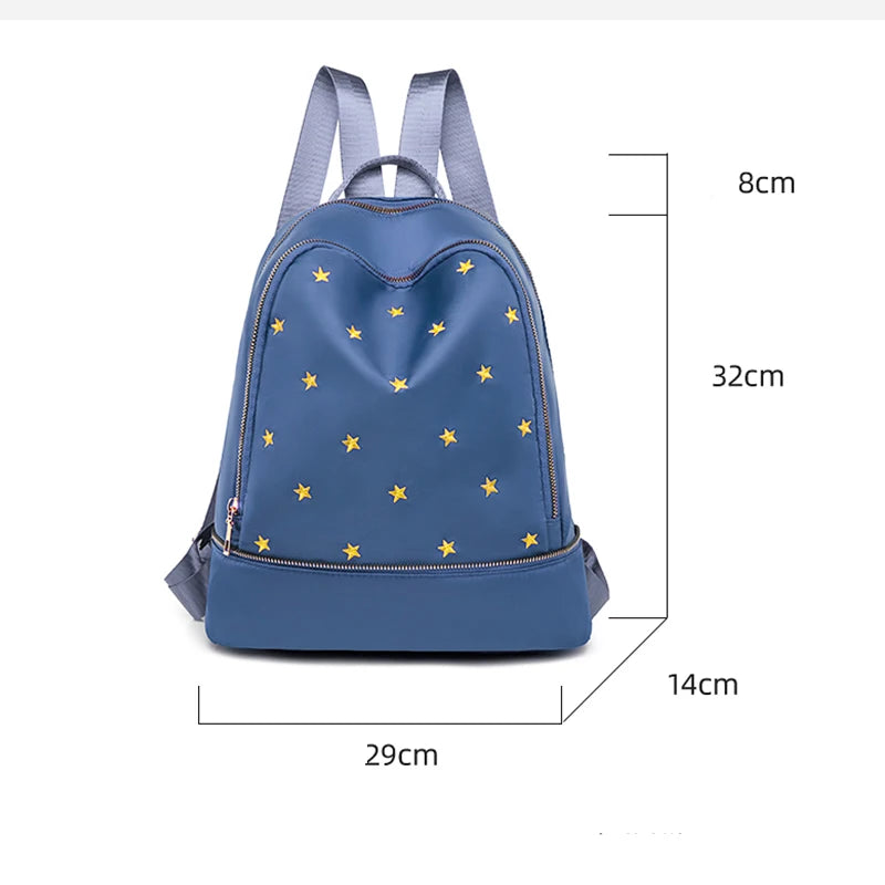 Women Backpack Lady Oxford Waterproof Travel Bagpack Comfortable Bag