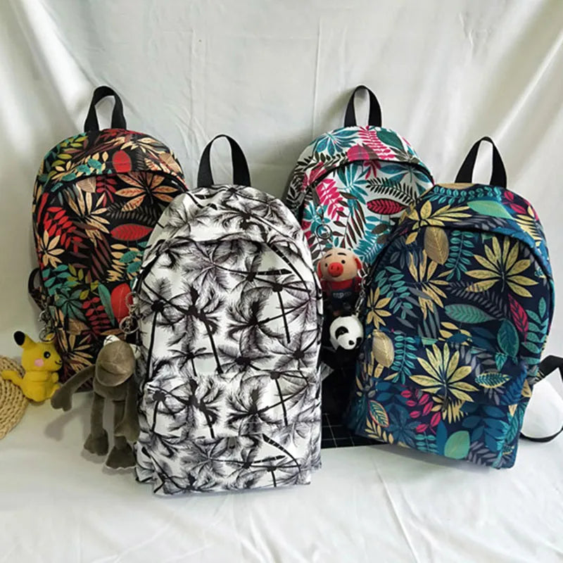 Nylon Travel Backpacks Student School Bag Laptop Male Female Book Bags