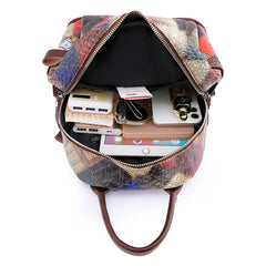 Women Backpack PU Leather Tassel Bags High Female Shoulder Bag Large Capacity
