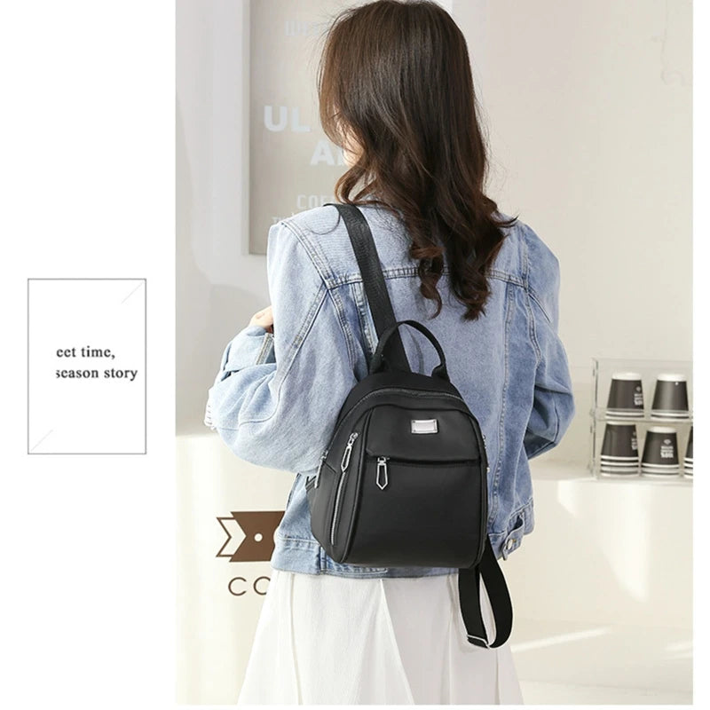 Women Backpack Purse Nylon Rucksack Lightweight Casual Travel Ladies Shoulder