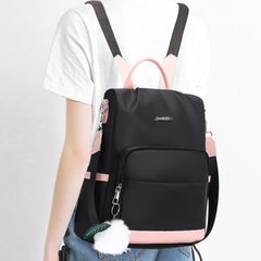 Women Backpack Purse Oxford Anti-theft Lightweight Travel Bag