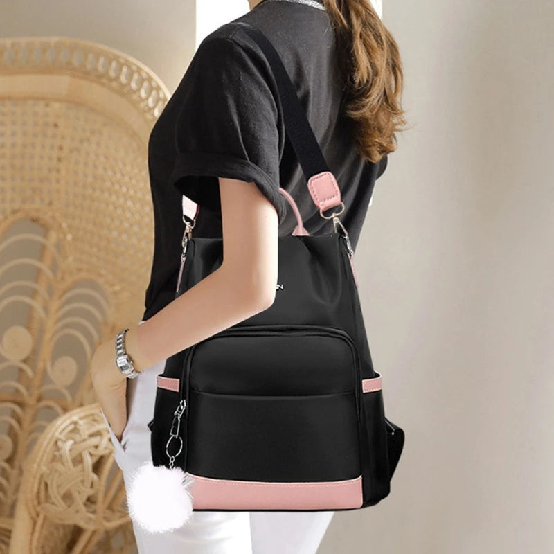 Women Backpack Purse Oxford Anti-theft Lightweight Travel Bag