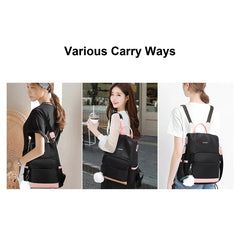 Women Backpack Purse Oxford Anti-theft Lightweight Travel Bag