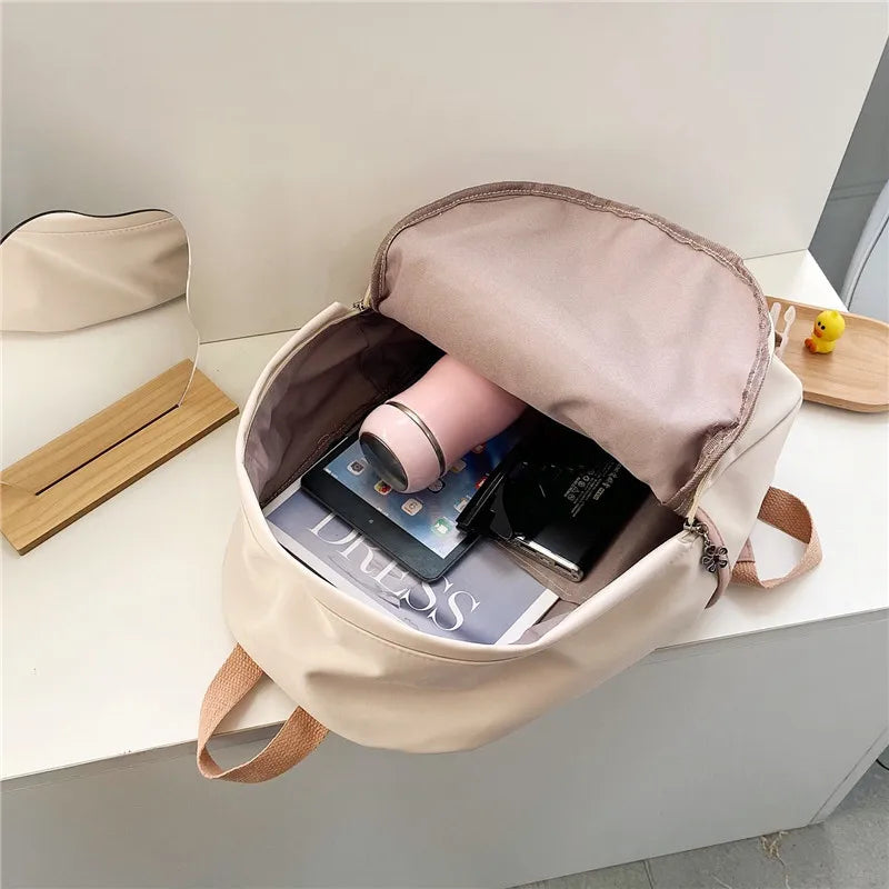 Canvas Student Teen Backpack Women's Rucksack School Bag
