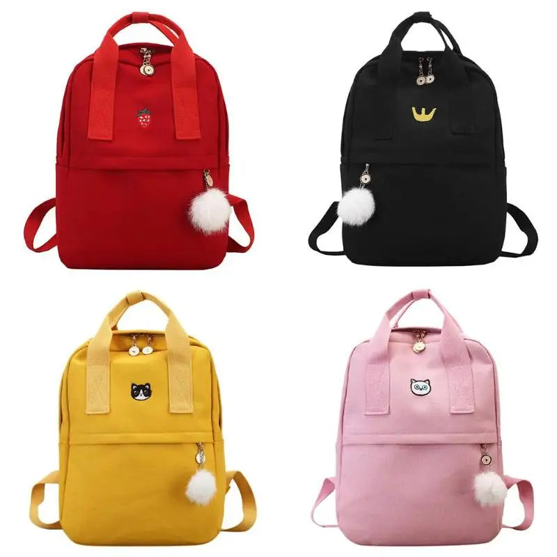 Women Backpack School Bag for Teenager Girls Vintage mochila escolar