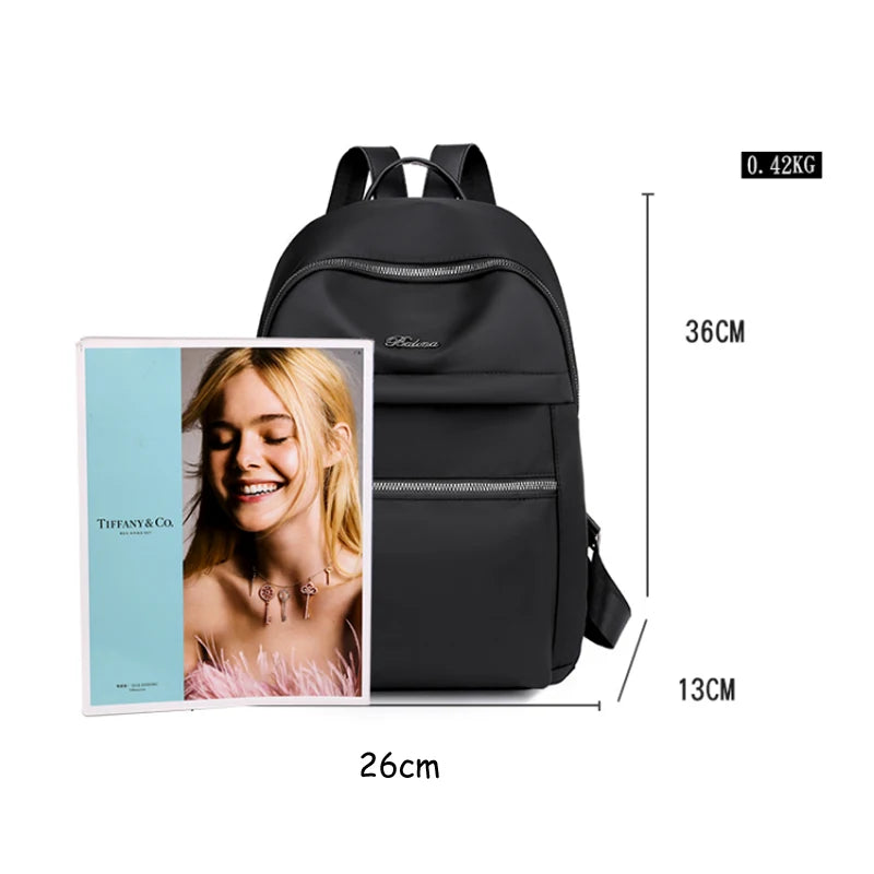 Nylon Women Backpack School Bags for Teenage Girls Mochila