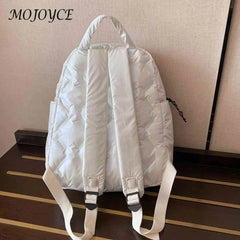 Women Backpack Solid Autumn Winter Backpack Student School Traveling Space