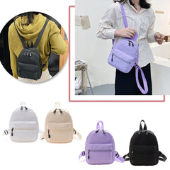 Women Backpack Solid Preppy Style Backpack Student School Traveling