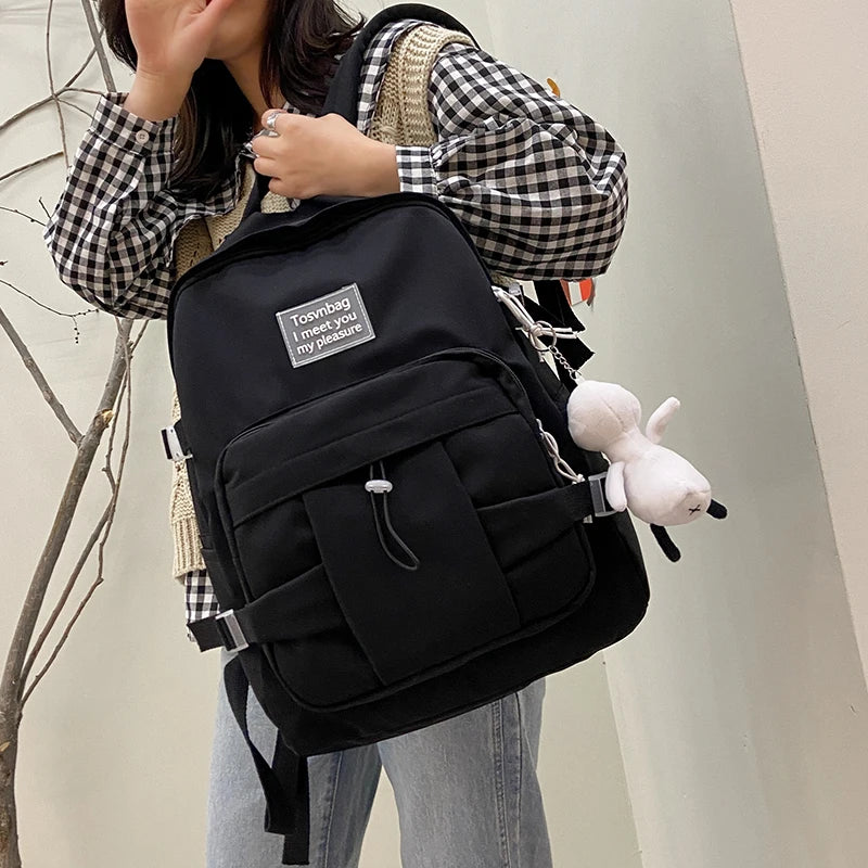 Women Backpack Teen Girl School Bags Female Mochila Bagpack Pack Nylon