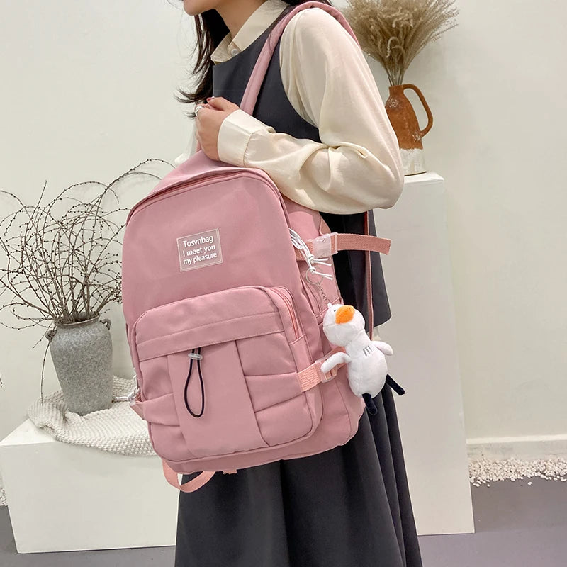 Women Backpack Teen Girl School Bags Female Mochila Bagpack Pack Nylon